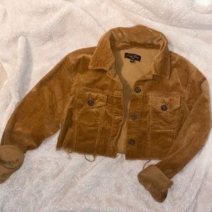 cropped corduroy jacket